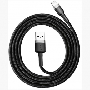 Кабель USB Baseus Cafule Lightning 2.4A Black (CALKLF-BG1)