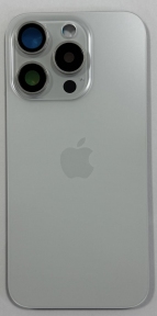 Задня кришка корпусу iPhone 15 Pro з склом камери, білий