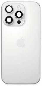 Задня кришка корпусу iPhone 16 Pro Max з склом камери,біла