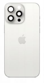 Задня кришка корпусу iPhone 15 Pro Max з склом камери, білий