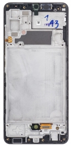 Дисплей Samsung A325 з сенсорним склом, в рамці,OLED, чорний
