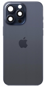 Задня кришка корпусу iPhone 15 Pro Max з склом камери, синій