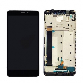 Дисплей Xiaomi Redmi Note 4 з сенсорним склом,з рамкою,чорний, Сервісний оригінал