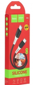 Кабель USB Hoco X82 Type-C-Type-C Silicone 60W 1m 