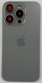 Задня кришка корпусу iPhone 15 Pro з склом камери, сірий