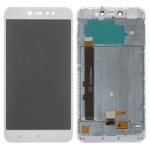 Дисплей Xiaomi Redmi Note 5A з сенсорним склом,з рамкою,білий, Сервісний оригінал