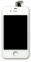 Дисплей iPhone 4G з сенсорним склом,білий